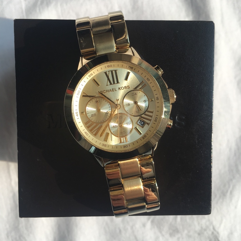 Michael Kors Gold Oversized Bradshaw Watch